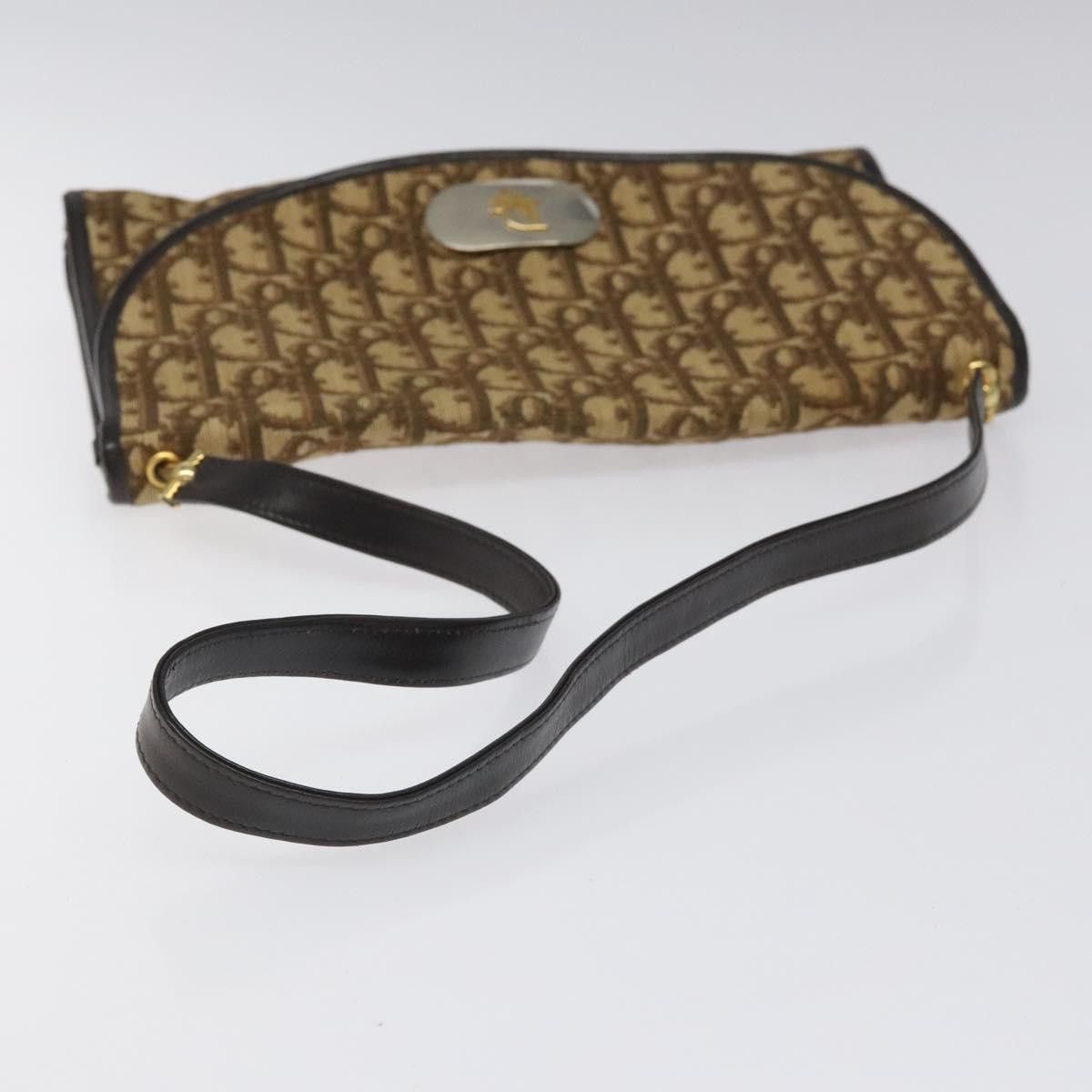 Dior Trotter Brown Canvas Shoulder Bag (Pre-Owned) Size ONE SIZE - 5 Thumbnail