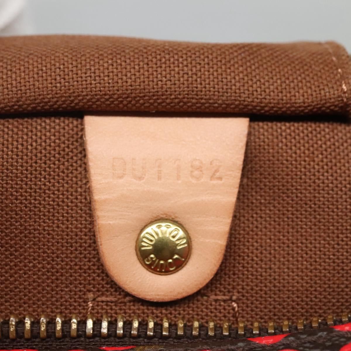 Louis Vuitton Speedy 30 Red Canvas Handbag (Pre-Owned) Size ONE SIZE - 19 Thumbnail