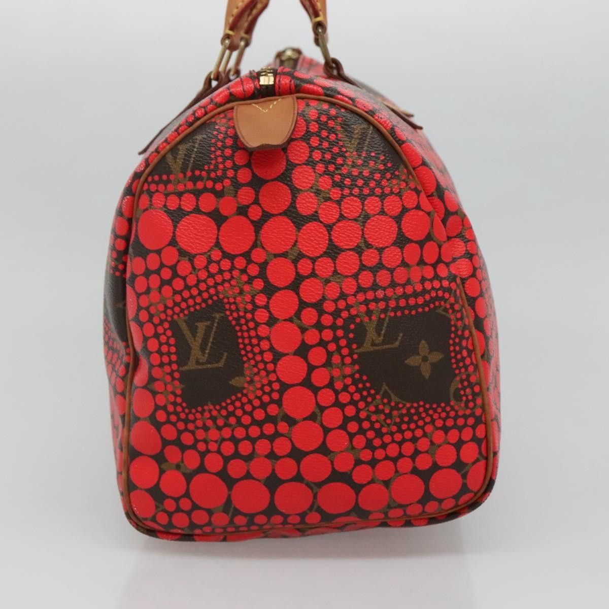 Louis Vuitton Speedy 30 Red Canvas Handbag (Pre-Owned) Size ONE SIZE - 4 Thumbnail