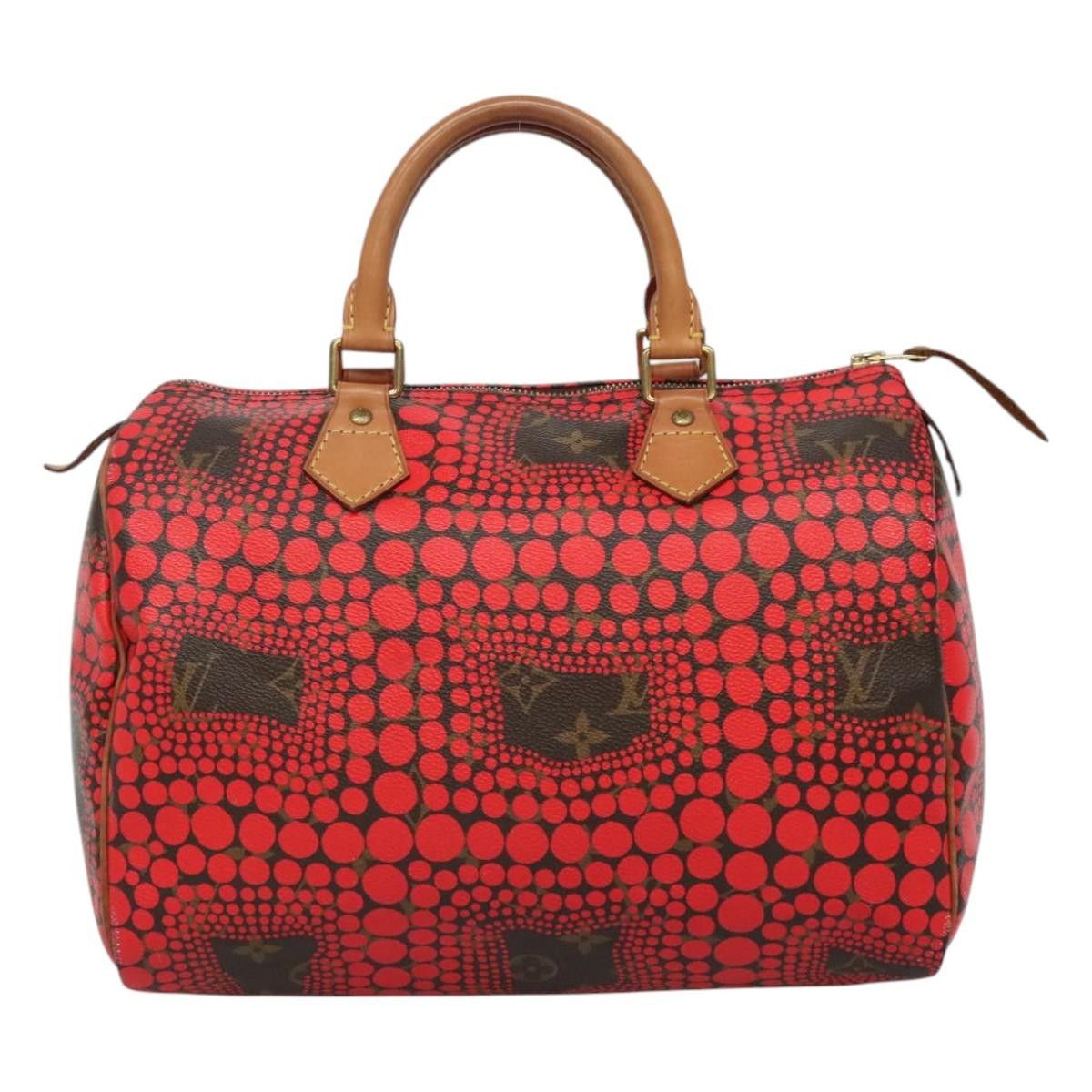 Louis Vuitton Speedy 30 Red Canvas Handbag (Pre-Owned) Size ONE SIZE - 3 Thumbnail