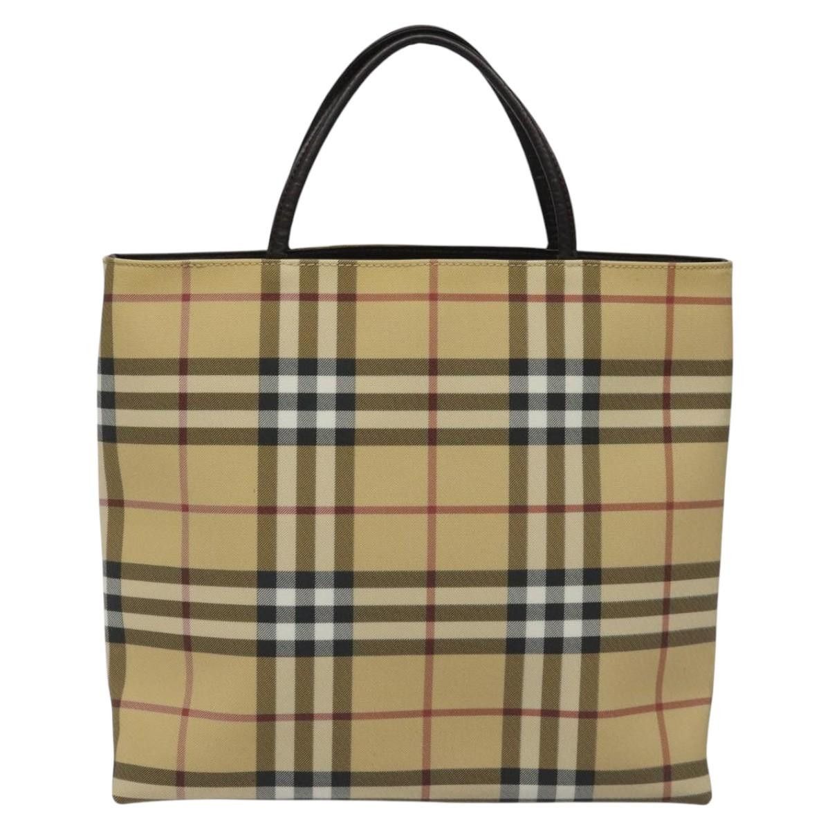 Burberry Nova Check Beige Canvas Handbag (Pre-Owned) Size ONE SIZE - 2 Thumbnail