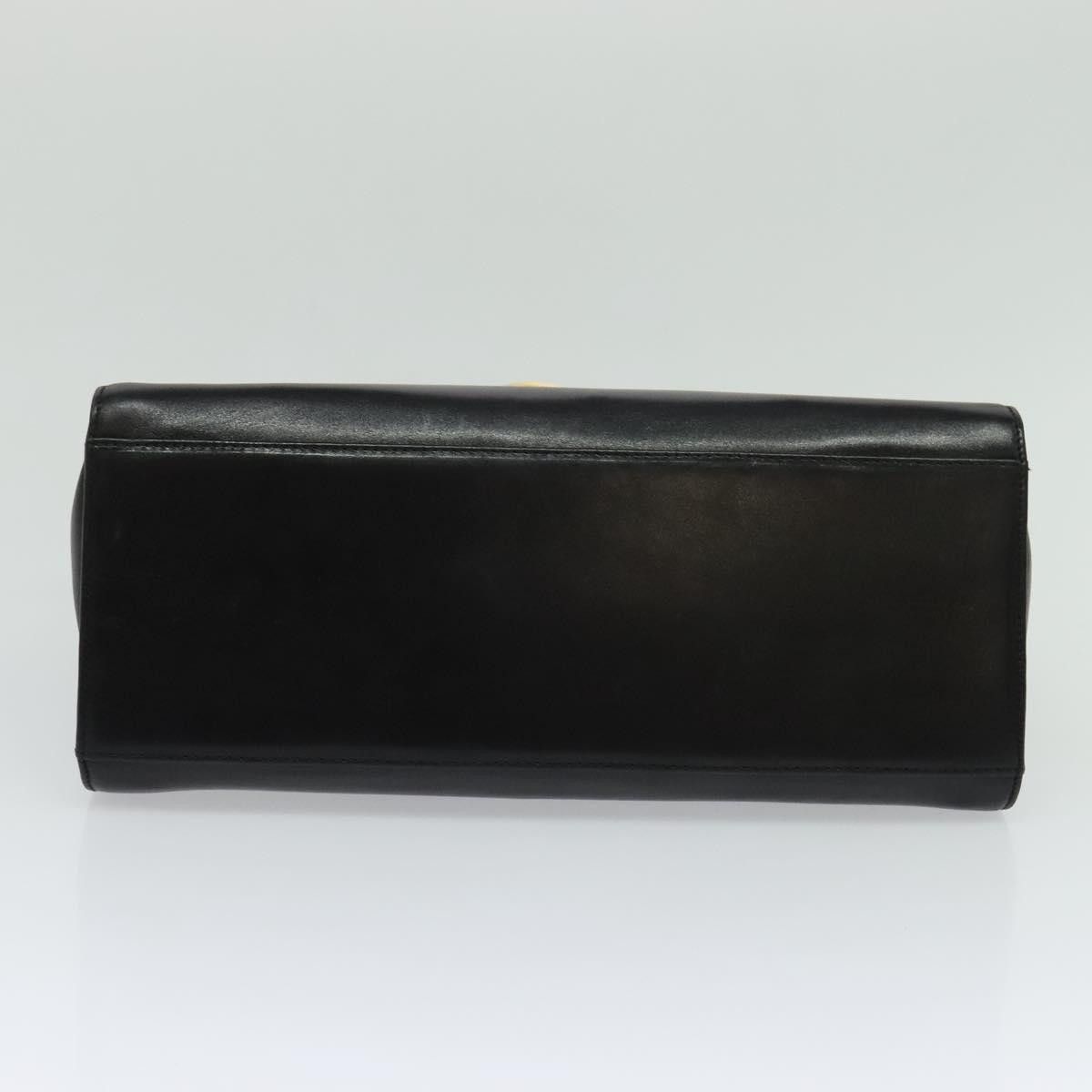 Salvatore Ferragamo Gancini Black Leather Handbag (Pre-Owned) Size ONE SIZE - 20 Thumbnail