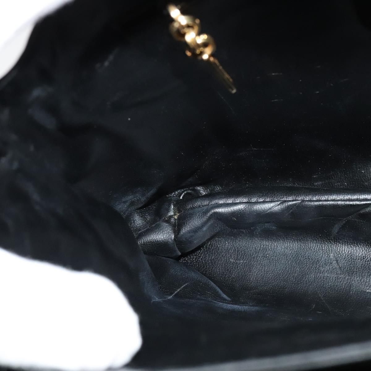 Salvatore Ferragamo Gancini Black Leather Handbag (Pre-Owned) Size ONE SIZE - 11 Thumbnail