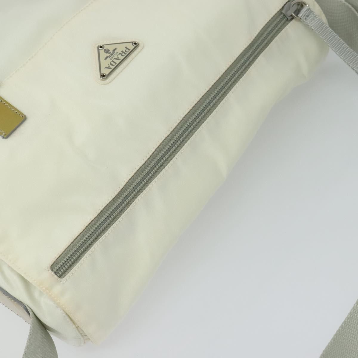 Prada Re-Nylon Ecru Synthetic Shoulder Bag (Pre-Owned) Size ONE SIZE - 12 Thumbnail