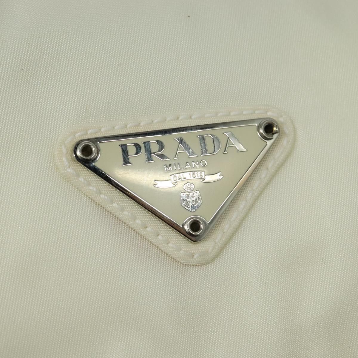 Prada Re-Nylon Ecru Synthetic Shoulder Bag (Pre-Owned) Size ONE SIZE - 14 Thumbnail