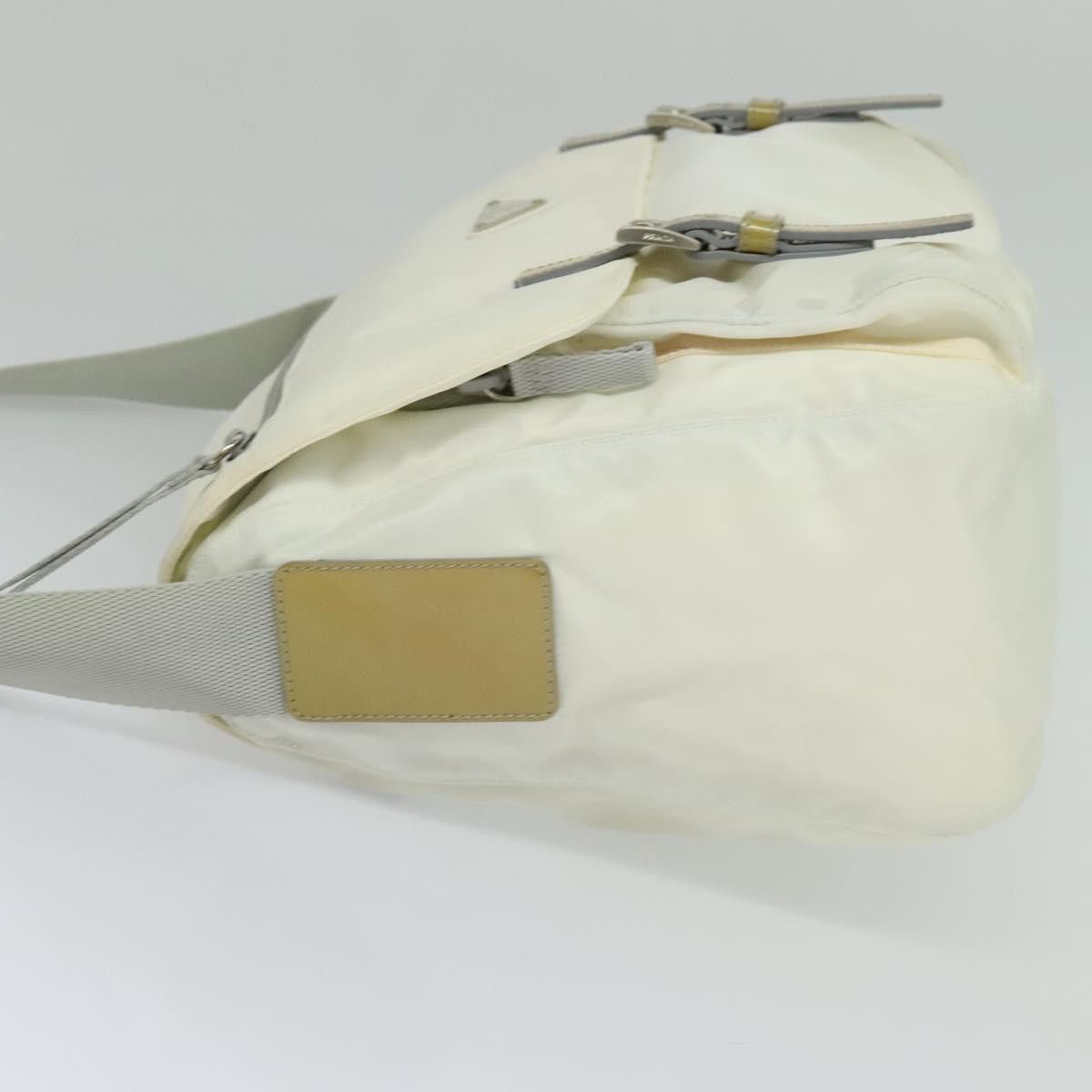 Prada Re-Nylon Ecru Synthetic Shoulder Bag (Pre-Owned) Size ONE SIZE - 3 Thumbnail