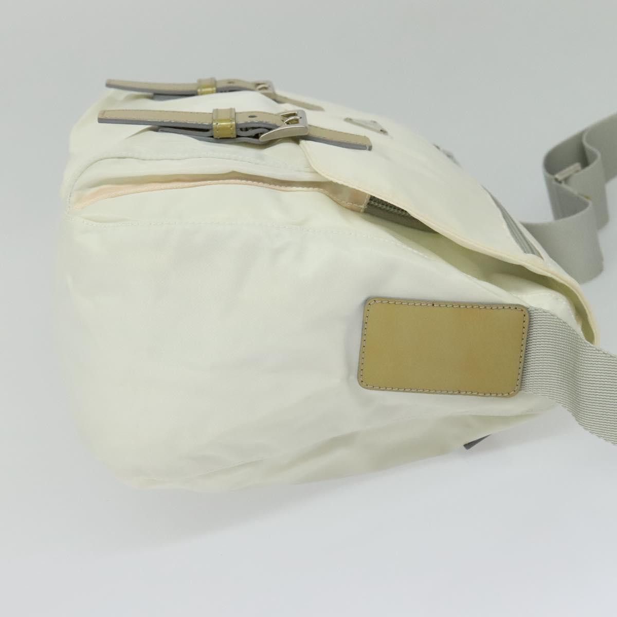 Prada Re-Nylon Ecru Synthetic Shoulder Bag (Pre-Owned) Size ONE SIZE - 4 Thumbnail