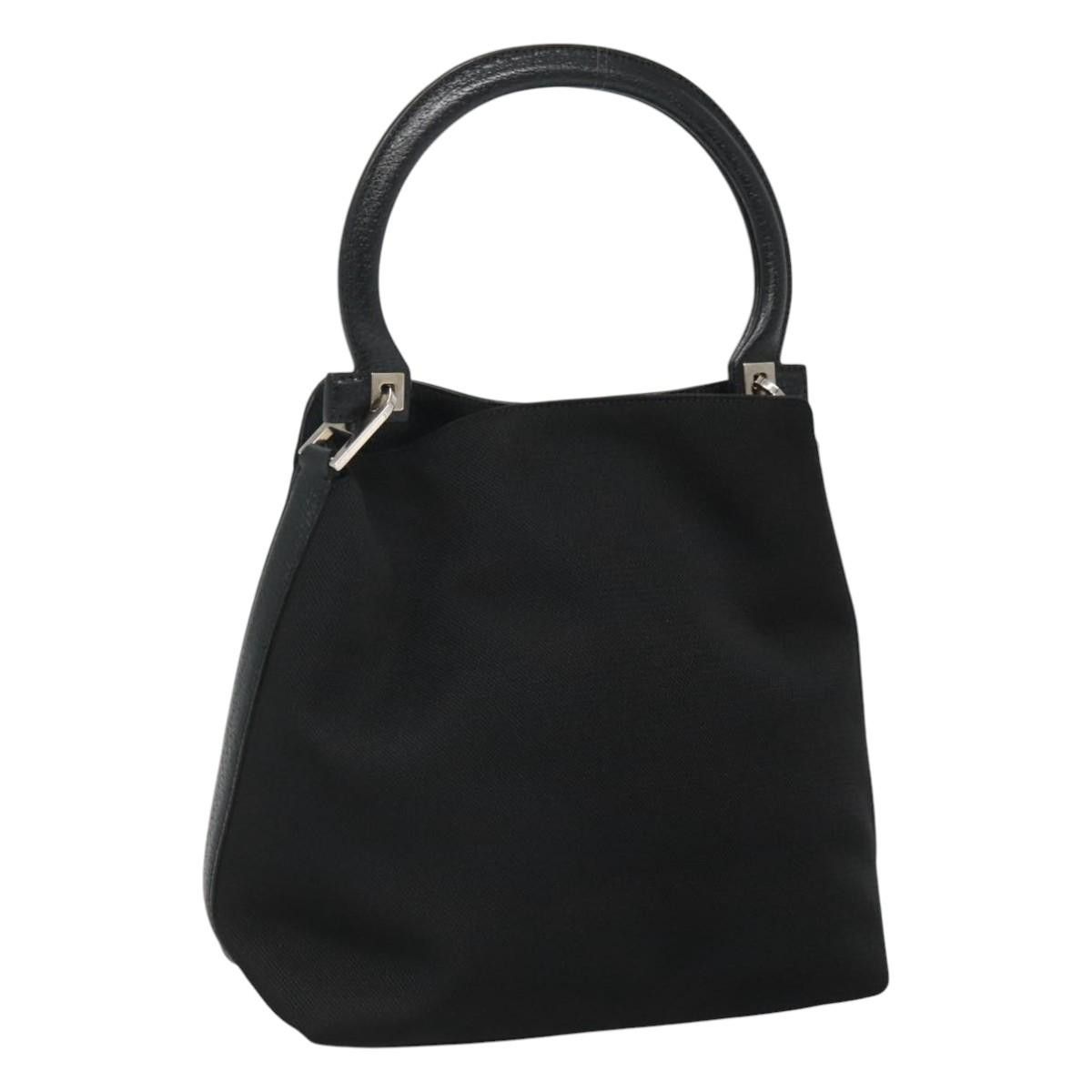 Salvatore Ferragamo Gancini Black Canvas Handbag (Pre-Owned) Size ONE SIZE - 17 Thumbnail