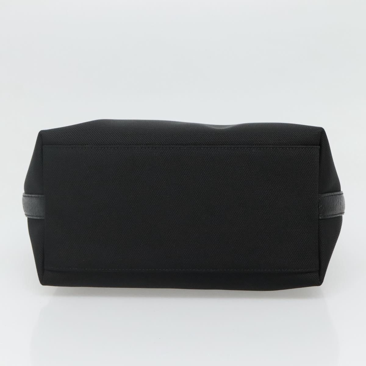 Salvatore Ferragamo Gancini Black Canvas Handbag (Pre-Owned) Size ONE SIZE - 16 Thumbnail