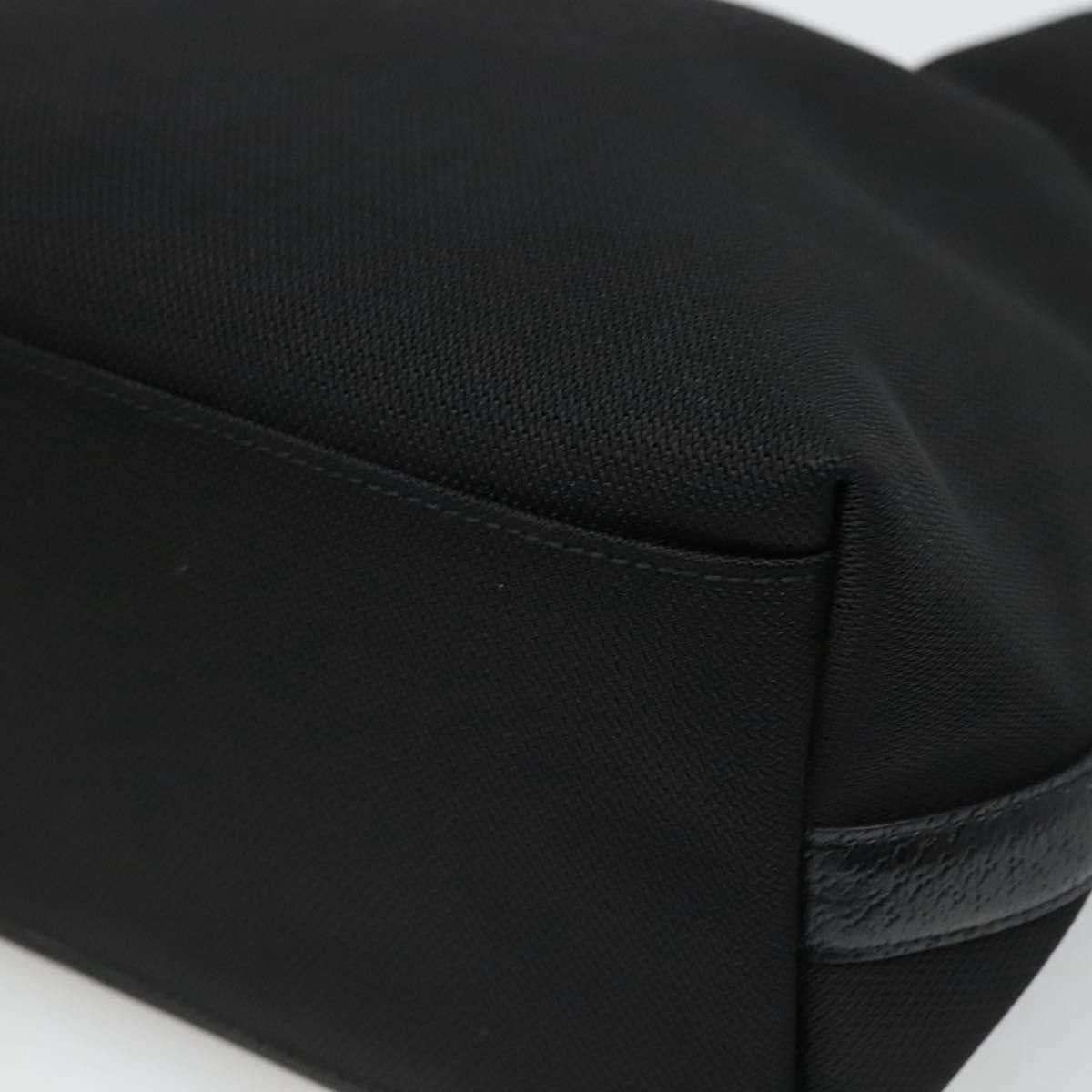 Salvatore Ferragamo Gancini Black Canvas Handbag (Pre-Owned) Size ONE SIZE - 9 Thumbnail
