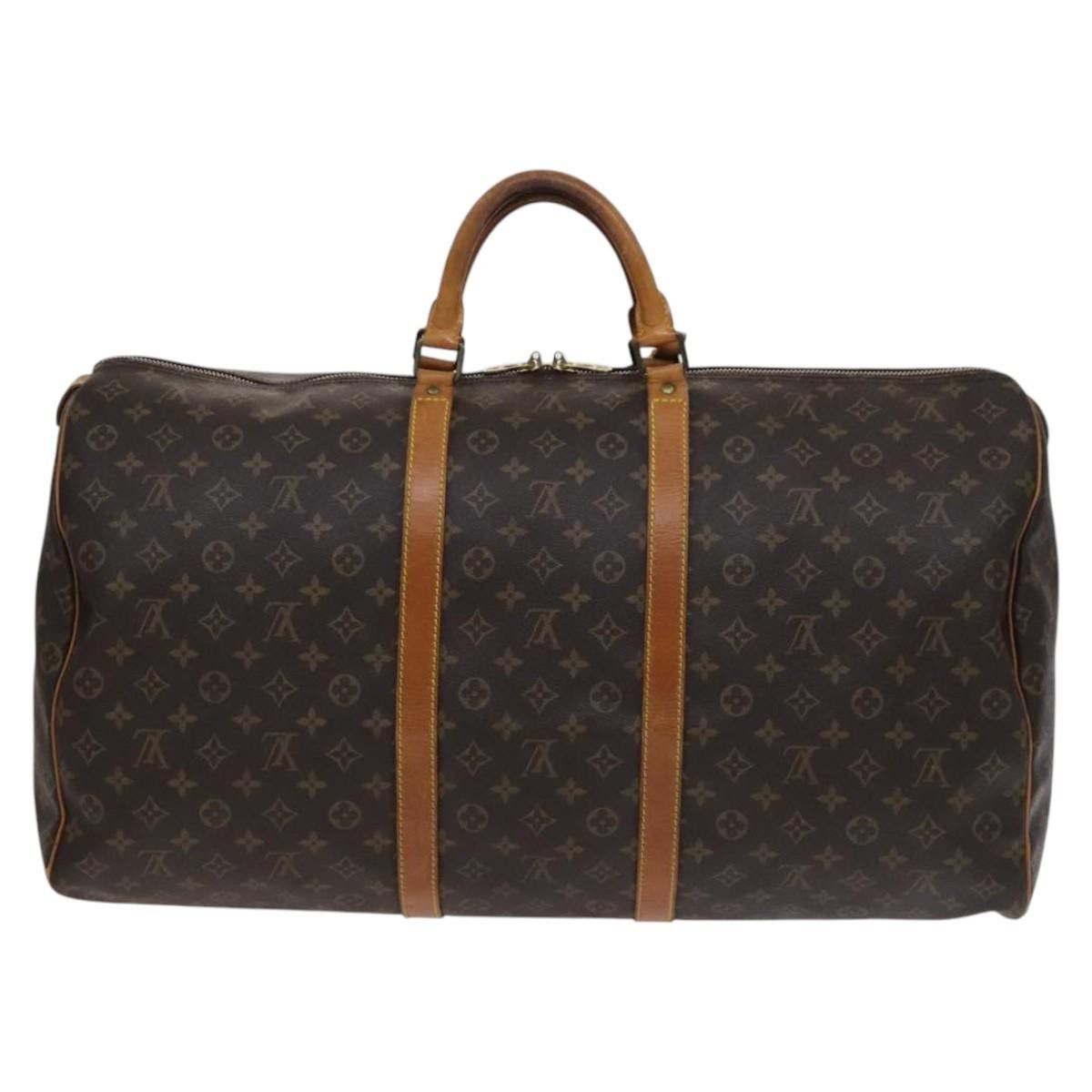 Louis Vuitton Keepall 60 Brown Canvas Travel Bag (Pre-Owned) Size ONE SIZE - 2 Thumbnail