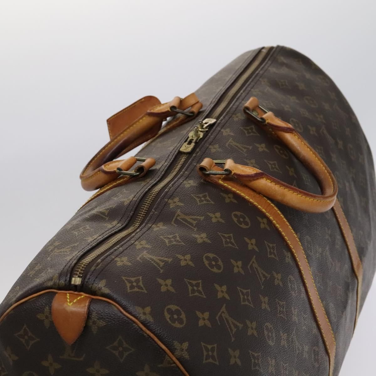 Louis Vuitton Keepall 60 Brown Canvas Travel Bag (Pre-Owned) Size ONE SIZE - 5 Thumbnail