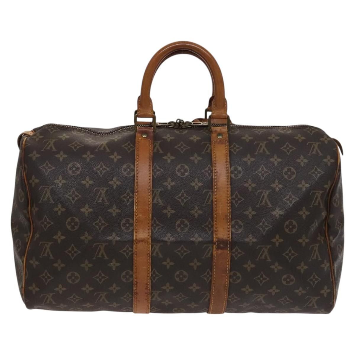 Louis Vuitton Keepall 45 Brown Canvas Travel Bag (Pre-Owned) Size ONE SIZE - 2 Thumbnail