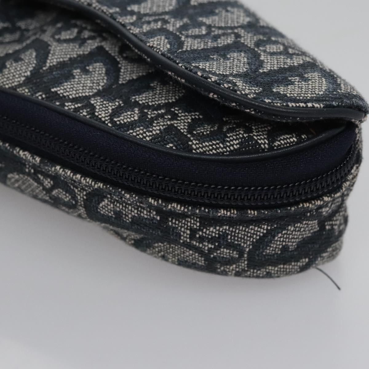 Dior Saddle Navy Canvas Clutch Bag (Pre-Owned) Size ONE SIZE - 8 Thumbnail