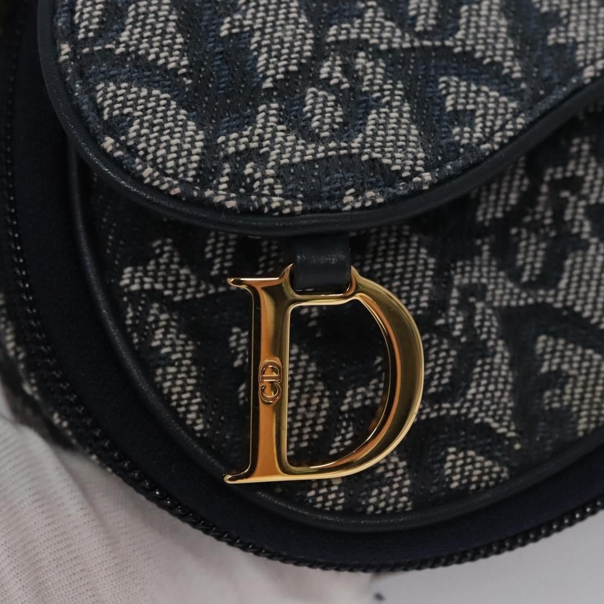 Dior Saddle Navy Canvas Clutch Bag (Pre-Owned) Size ONE SIZE - 11 Thumbnail