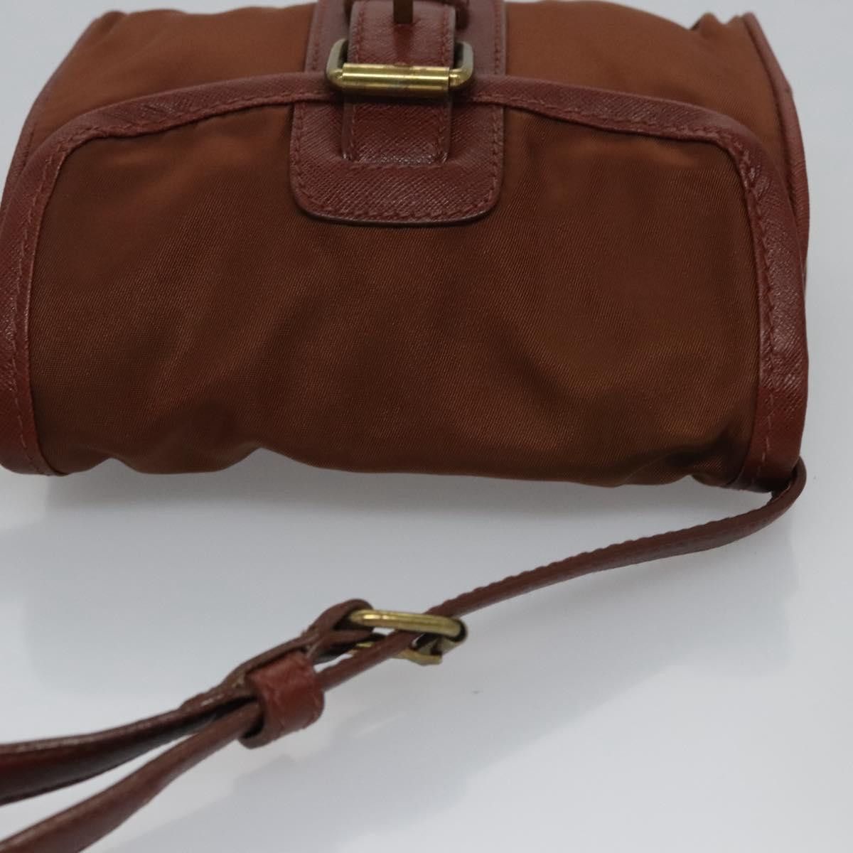 Prada Brown Synthetic Shoulder Bag (Pre-Owned) Size ONE SIZE - 5 Thumbnail