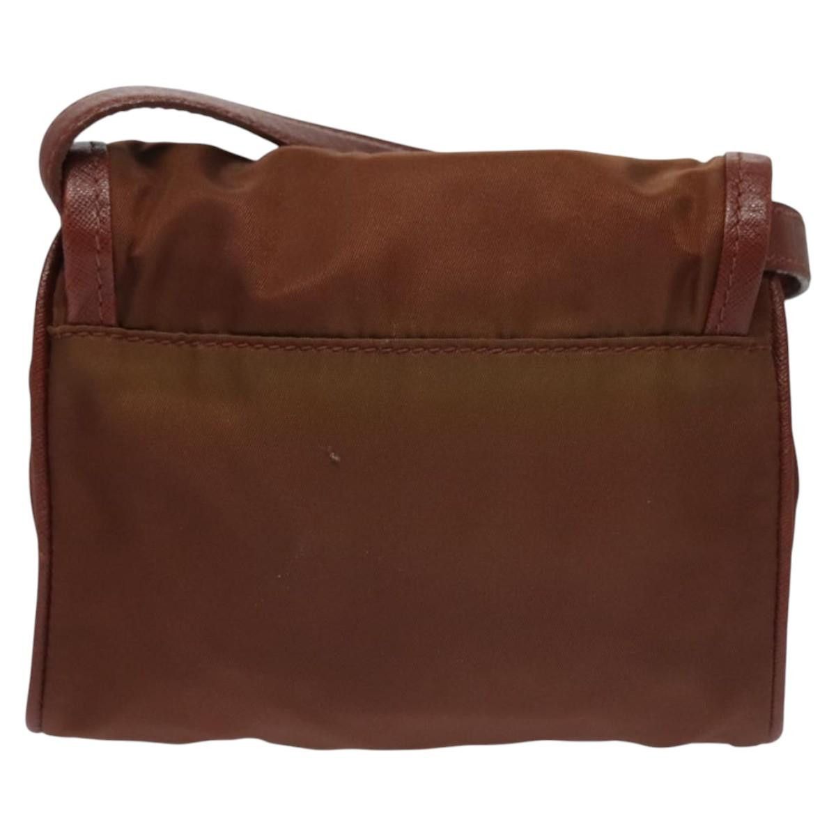 Prada Brown Synthetic Shoulder Bag (Pre-Owned) Size ONE SIZE - 2 Thumbnail