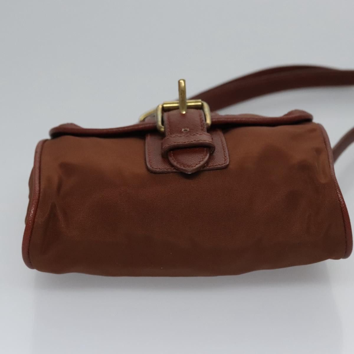 Prada Brown Synthetic Shoulder Bag (Pre-Owned) Size ONE SIZE - 8 Thumbnail