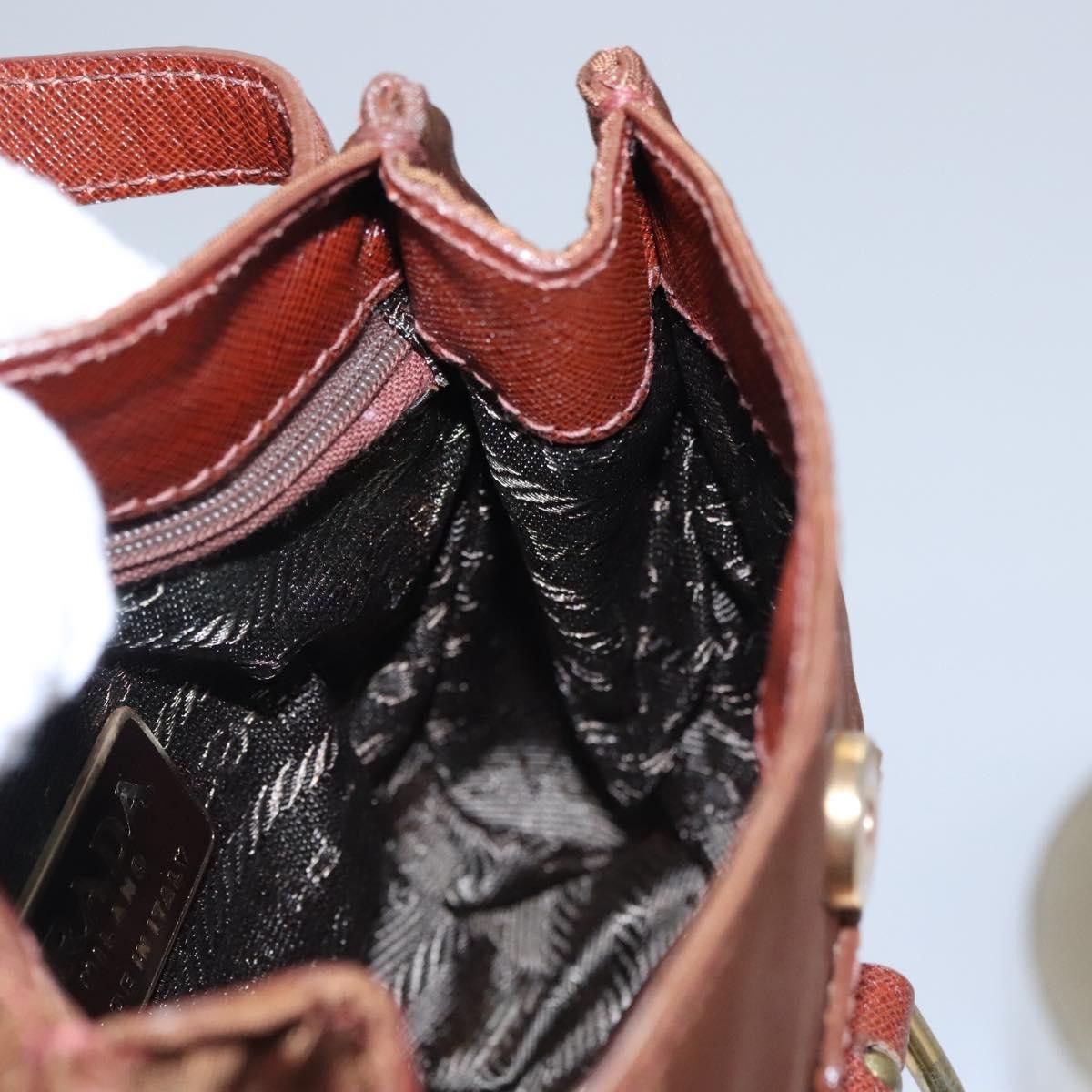 Prada Brown Synthetic Shoulder Bag (Pre-Owned) Size ONE SIZE - 15 Thumbnail