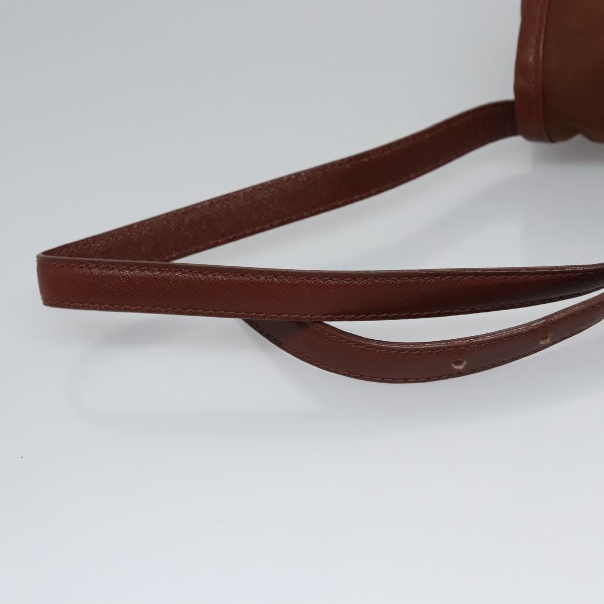 Prada Brown Synthetic Shoulder Bag (Pre-Owned) Size ONE SIZE - 6 Thumbnail