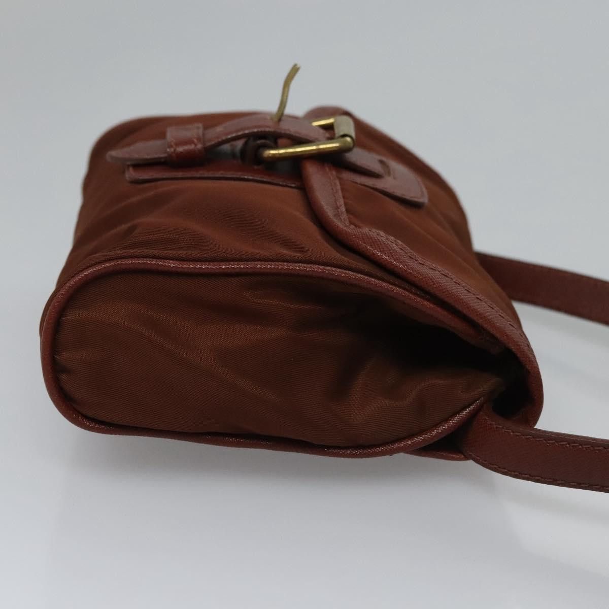 Prada Brown Synthetic Shoulder Bag (Pre-Owned) Size ONE SIZE - 3 Thumbnail