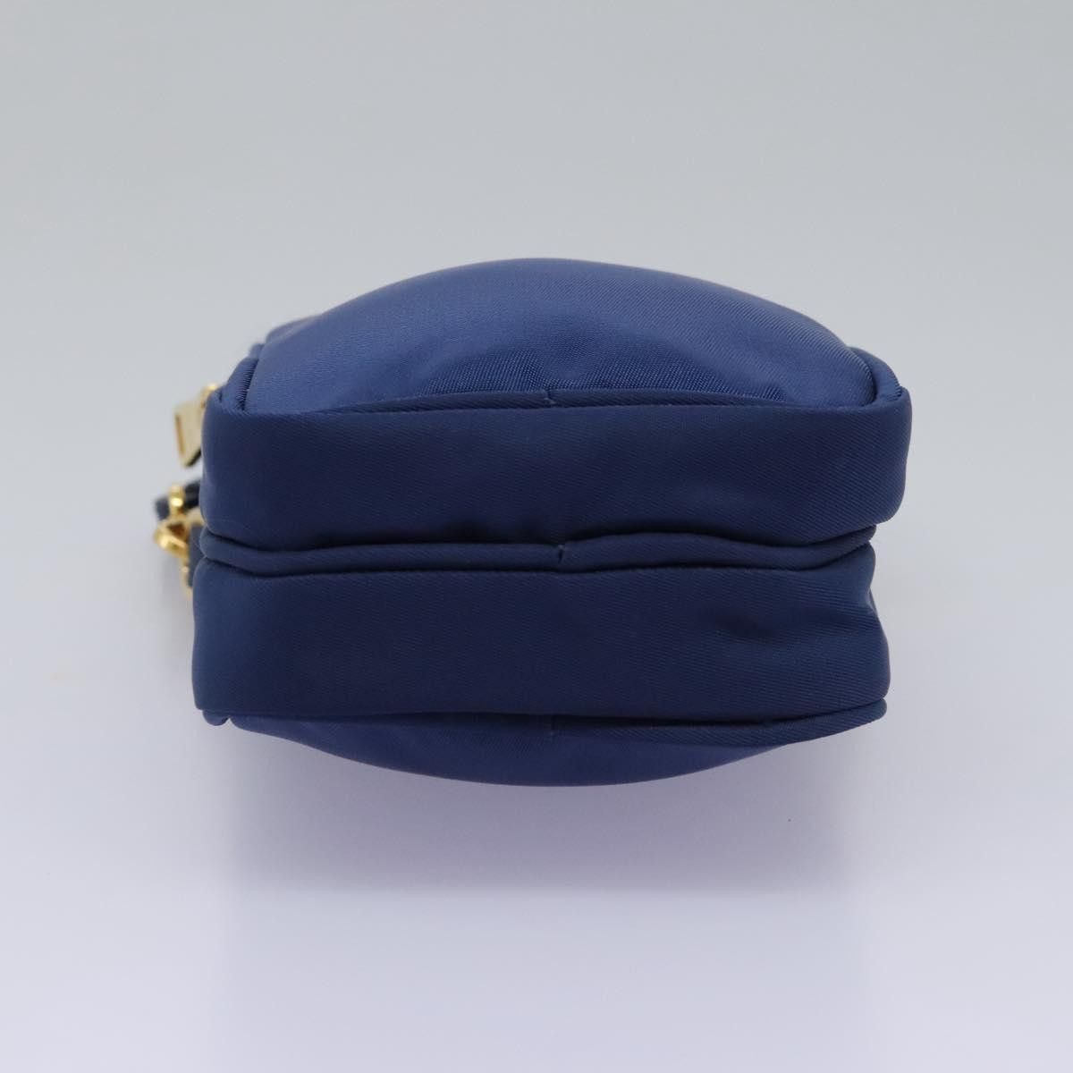 Prada Triangle Logo Navy Synthetic Clutch Bag (Pre-Owned) Size ONE SIZE - 6 Thumbnail