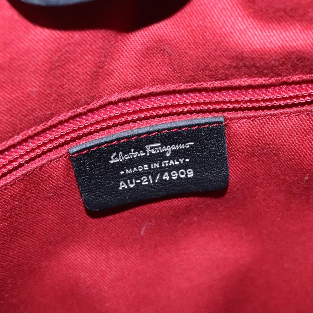 Salvatore Ferragamo Gancini Black Canvas Tote Bag (Pre-Owned) Size ONE SIZE - 18 Thumbnail
