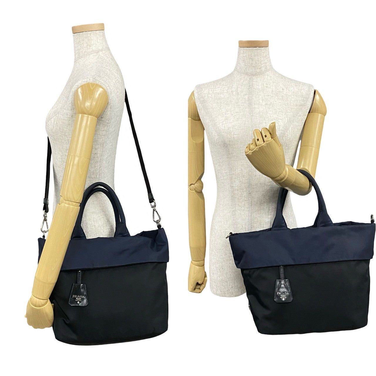Prada Prada Shoulder Bag Blue Synthetic Size ONE SIZE - 2 Thumbnail