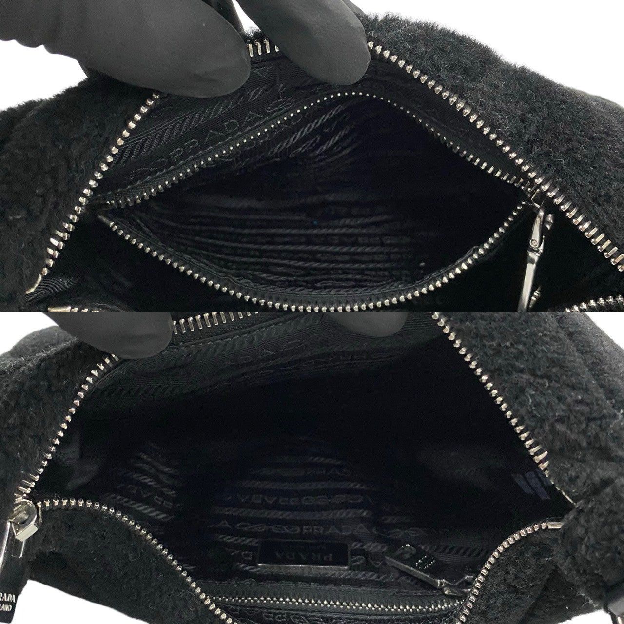 Prada Prada Shoulder Bag Black Shearling Size ONE SIZE - 7 Thumbnail