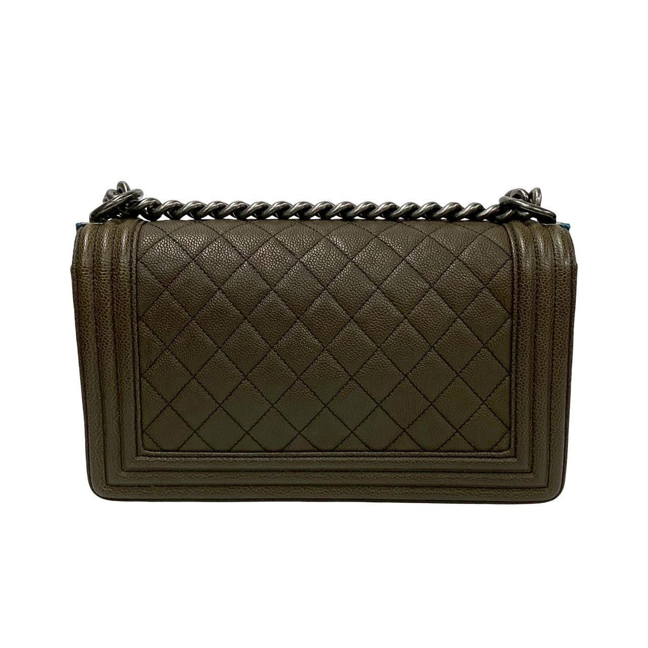 Chanel Chanel Shoulder Bag Green Leather Size ONE SIZE - 4 Thumbnail