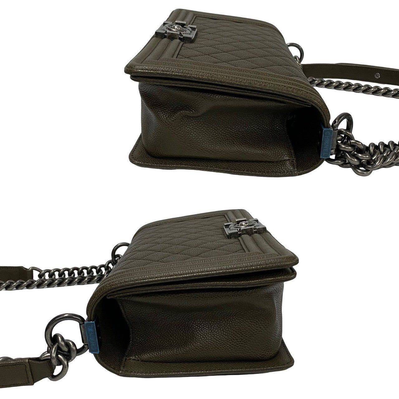 Chanel Chanel Shoulder Bag Green Leather Size ONE SIZE - 5 Thumbnail