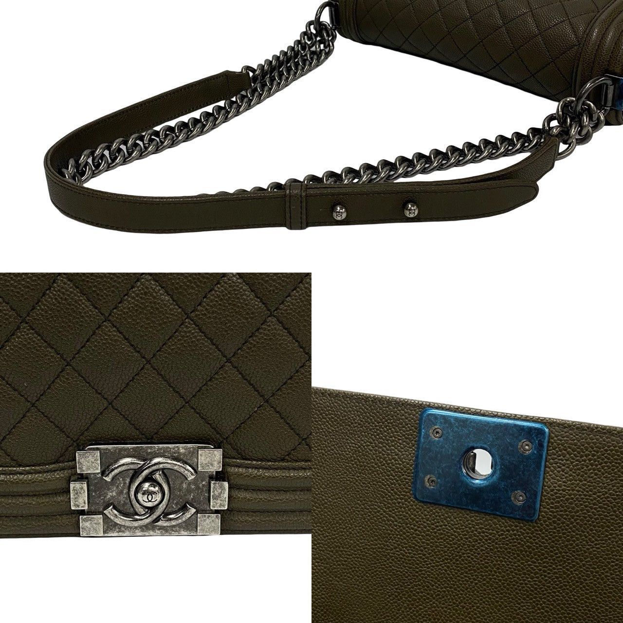 Chanel Chanel Shoulder Bag Green Leather Size ONE SIZE - 7 Thumbnail