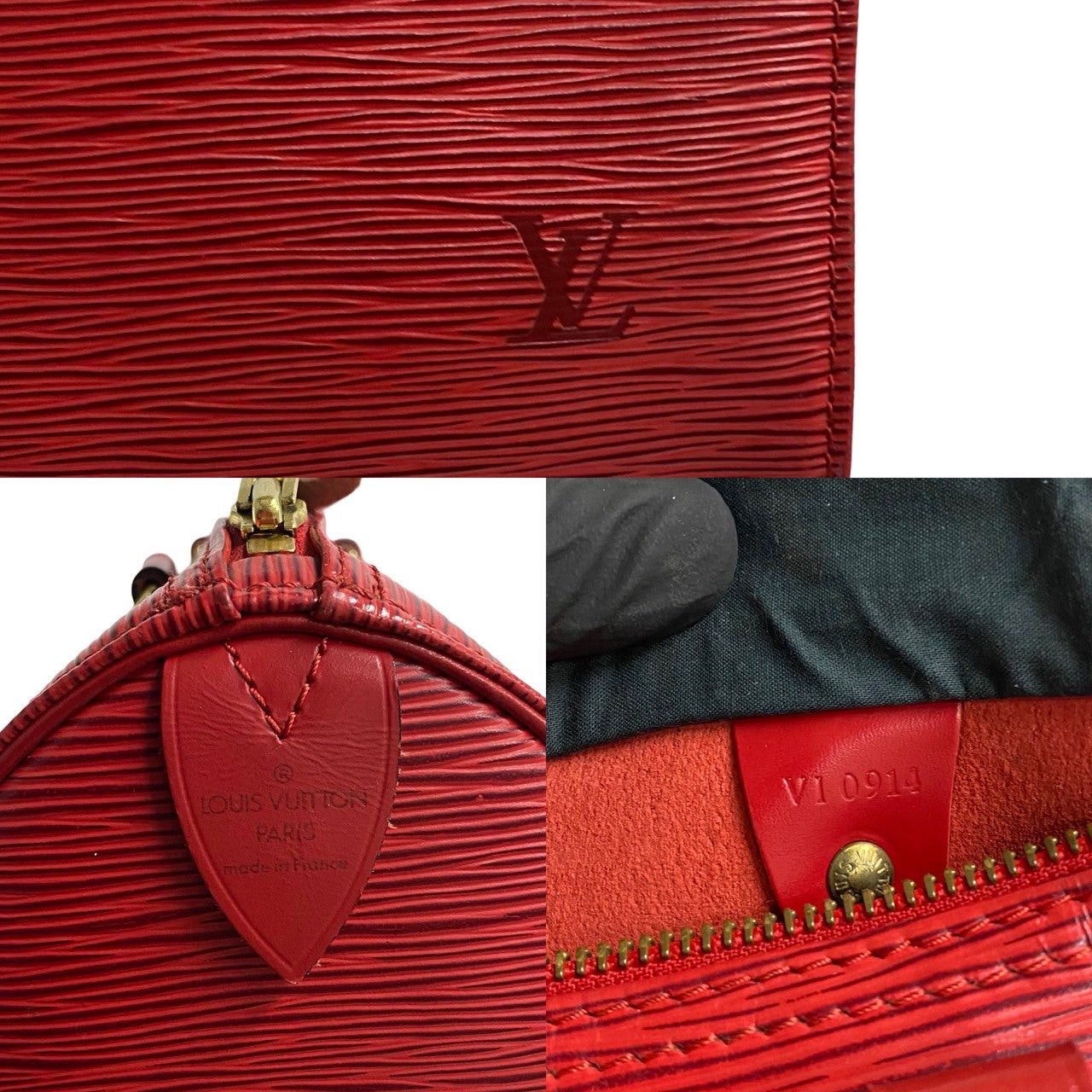 Louis Vuitton Louis Vuitton Handbag Red Leather Size ONE SIZE - 3 Thumbnail