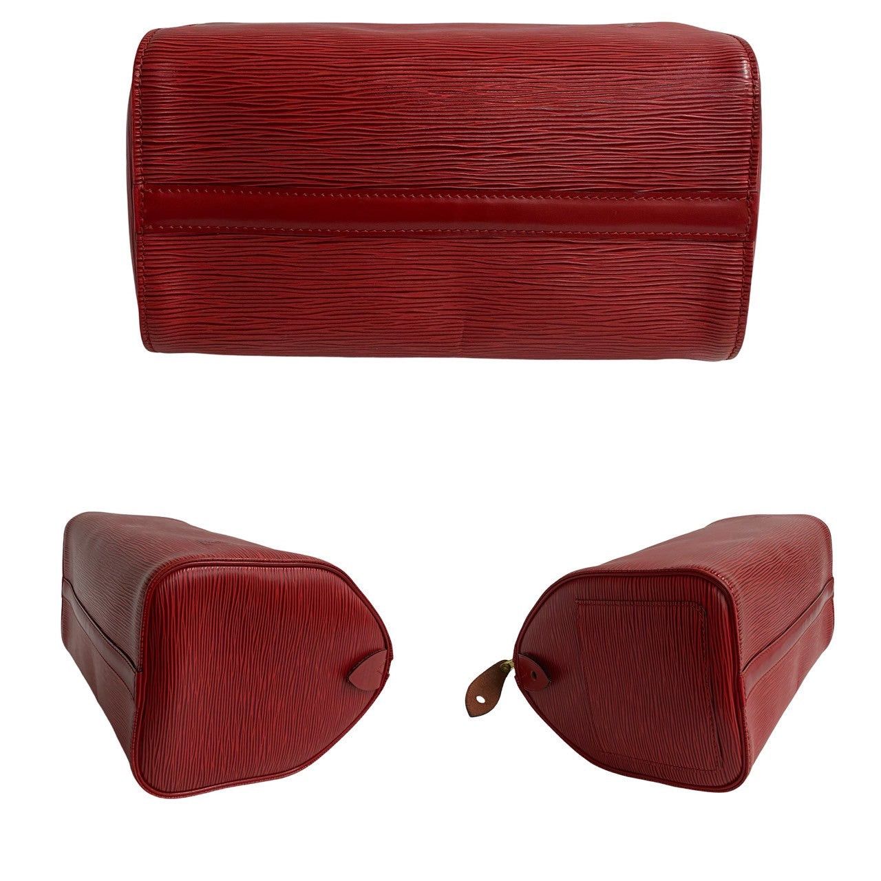 Louis Vuitton Louis Vuitton Handbag Red Leather Size ONE SIZE - 6 Thumbnail