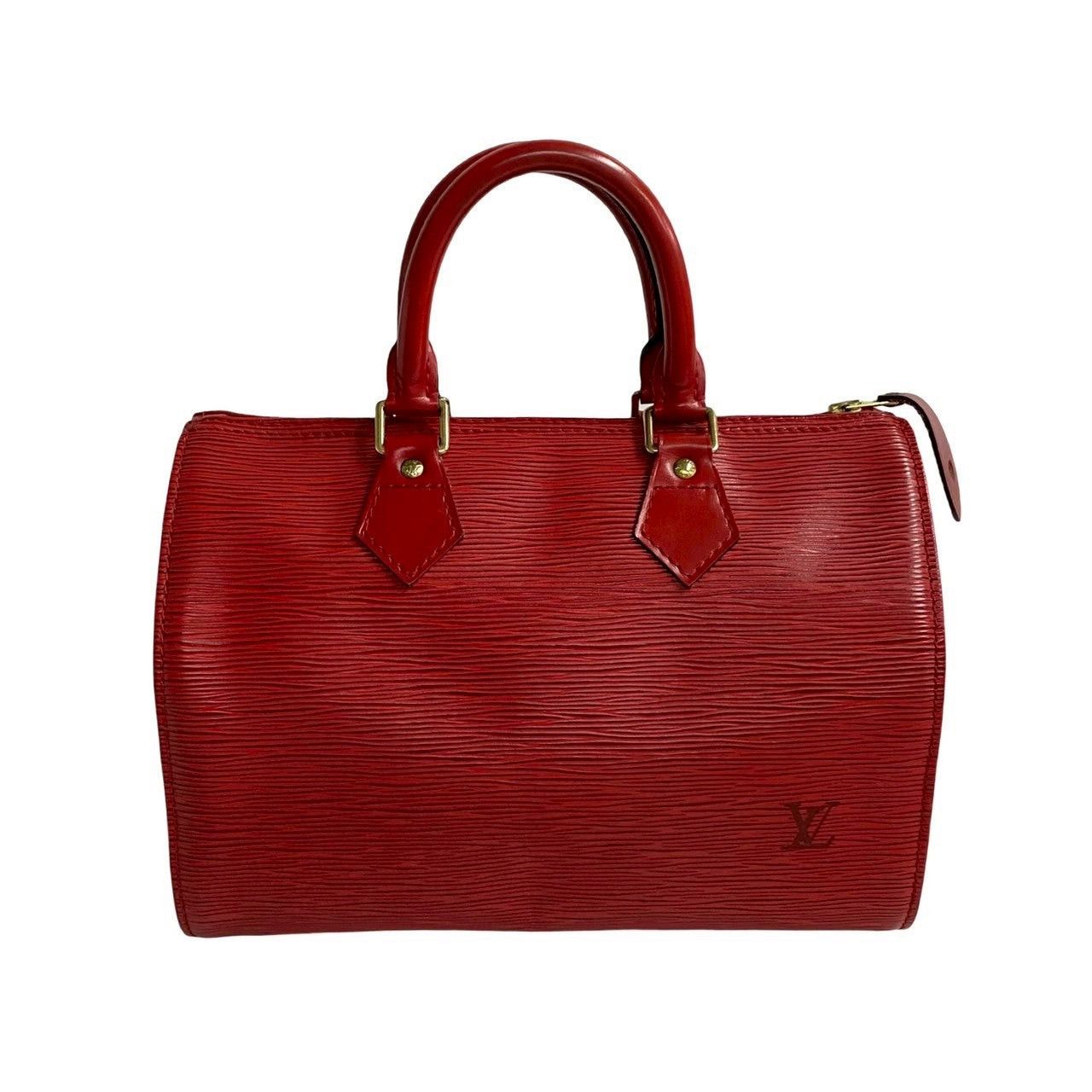 Louis Vuitton Louis Vuitton Handbag Red Leather Size ONE SIZE - 4 Thumbnail