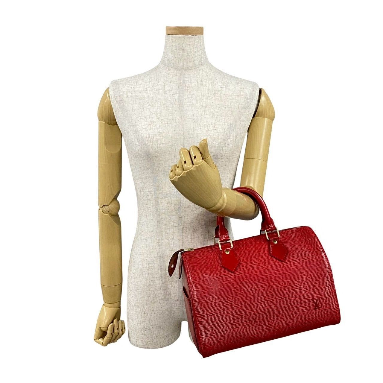 Louis Vuitton Louis Vuitton Handbag Red Leather Size ONE SIZE - 2 Thumbnail