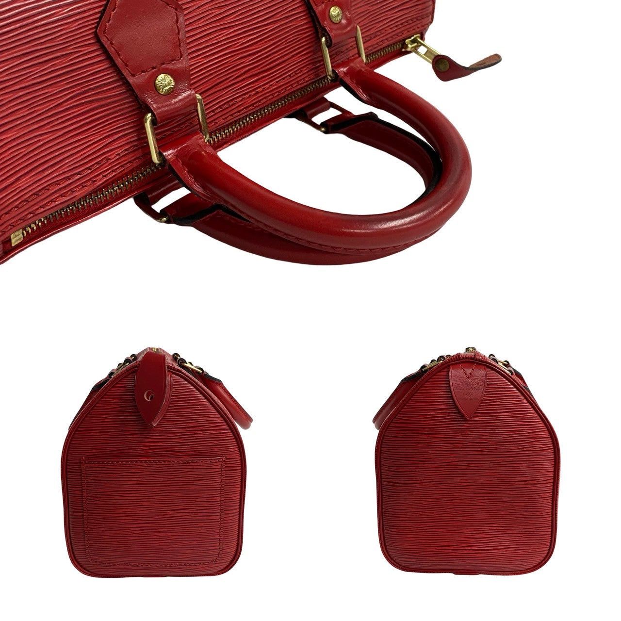 Louis Vuitton Louis Vuitton Handbag Red Leather Size ONE SIZE - 5 Thumbnail