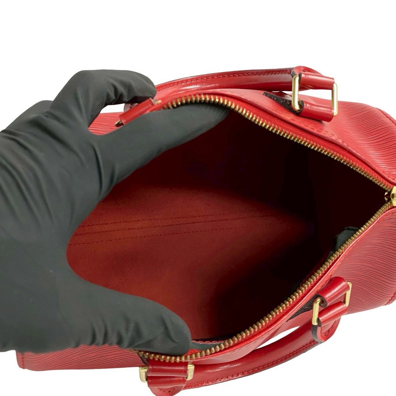Louis Vuitton Louis Vuitton Handbag Red Leather Size ONE SIZE - 8 Thumbnail