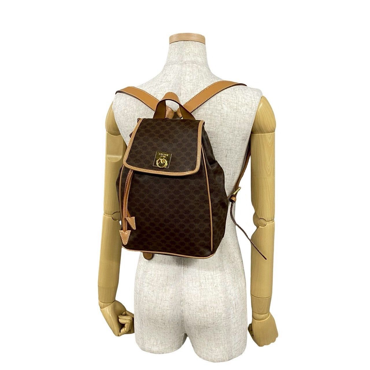 Celine Celine Backpack Brown Leather Size ONE SIZE - 2 Thumbnail