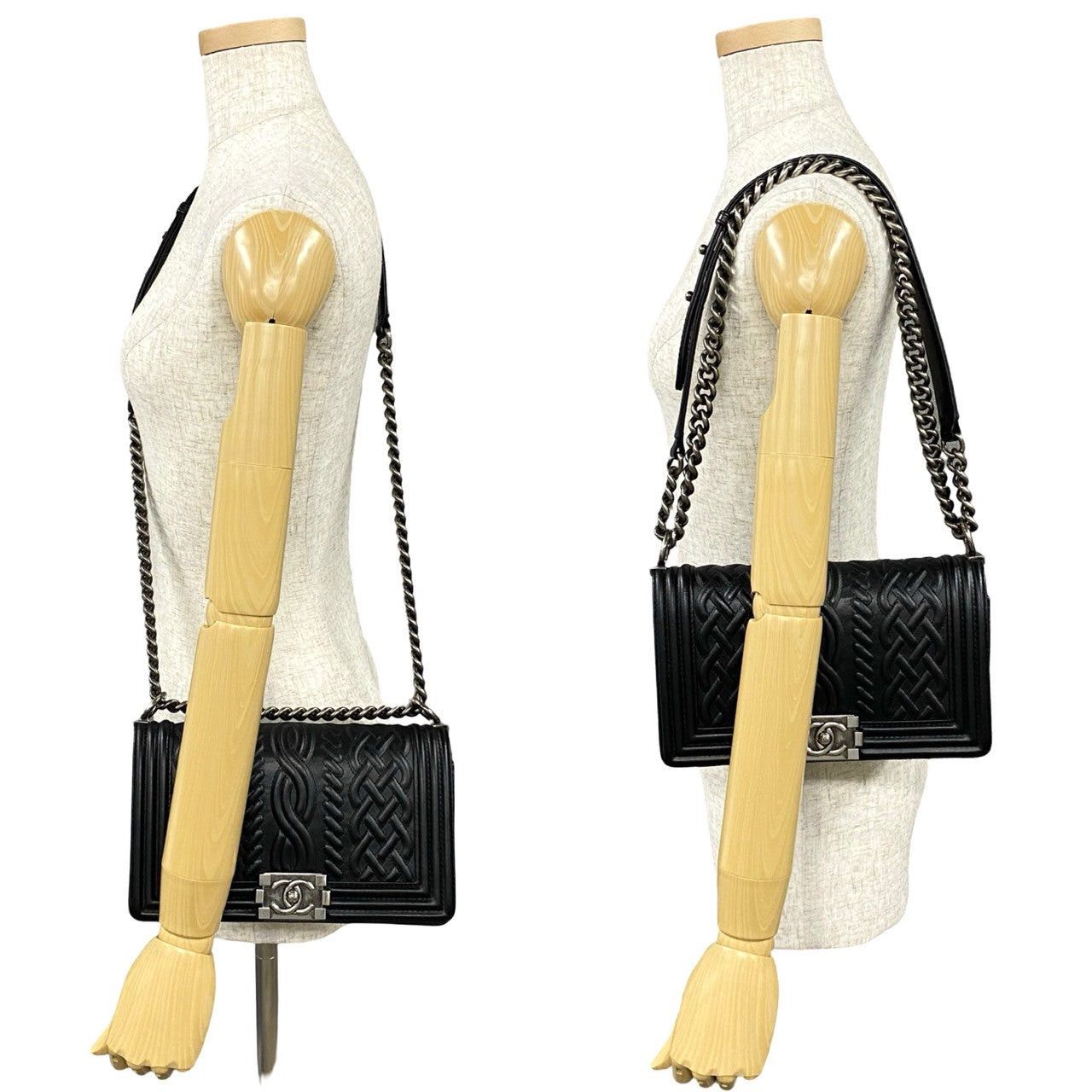 Chanel Chanel Shoulder Bag Black Leather Size ONE SIZE - 2 Thumbnail