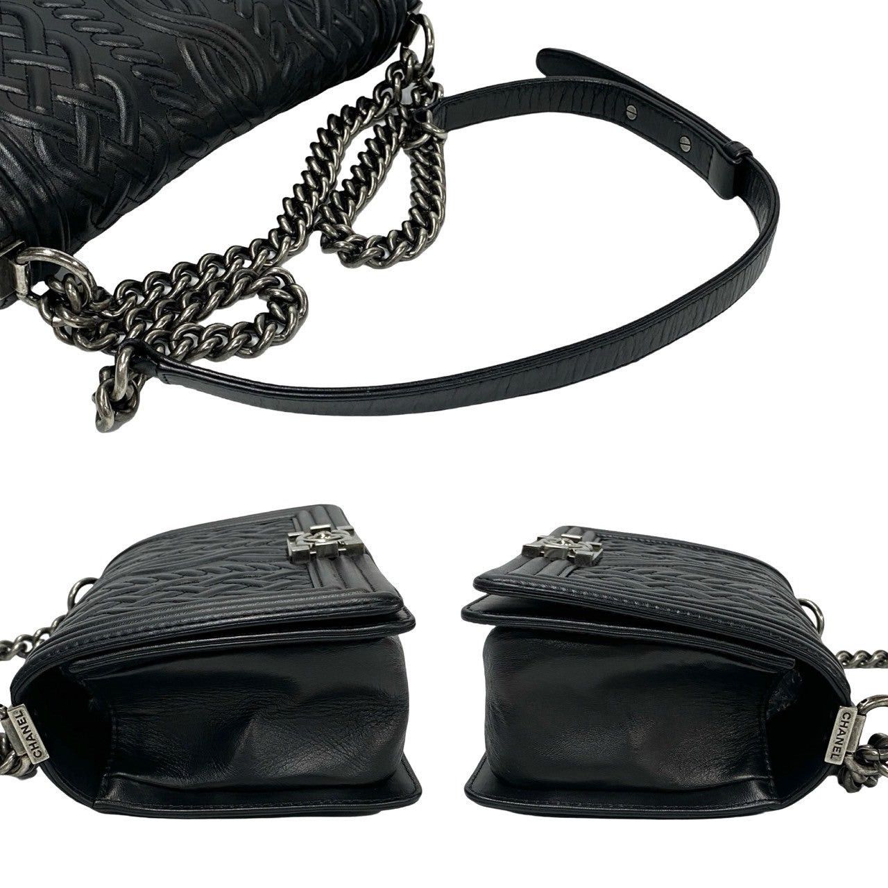 Chanel Chanel Shoulder Bag Black Leather Size ONE SIZE - 5 Thumbnail