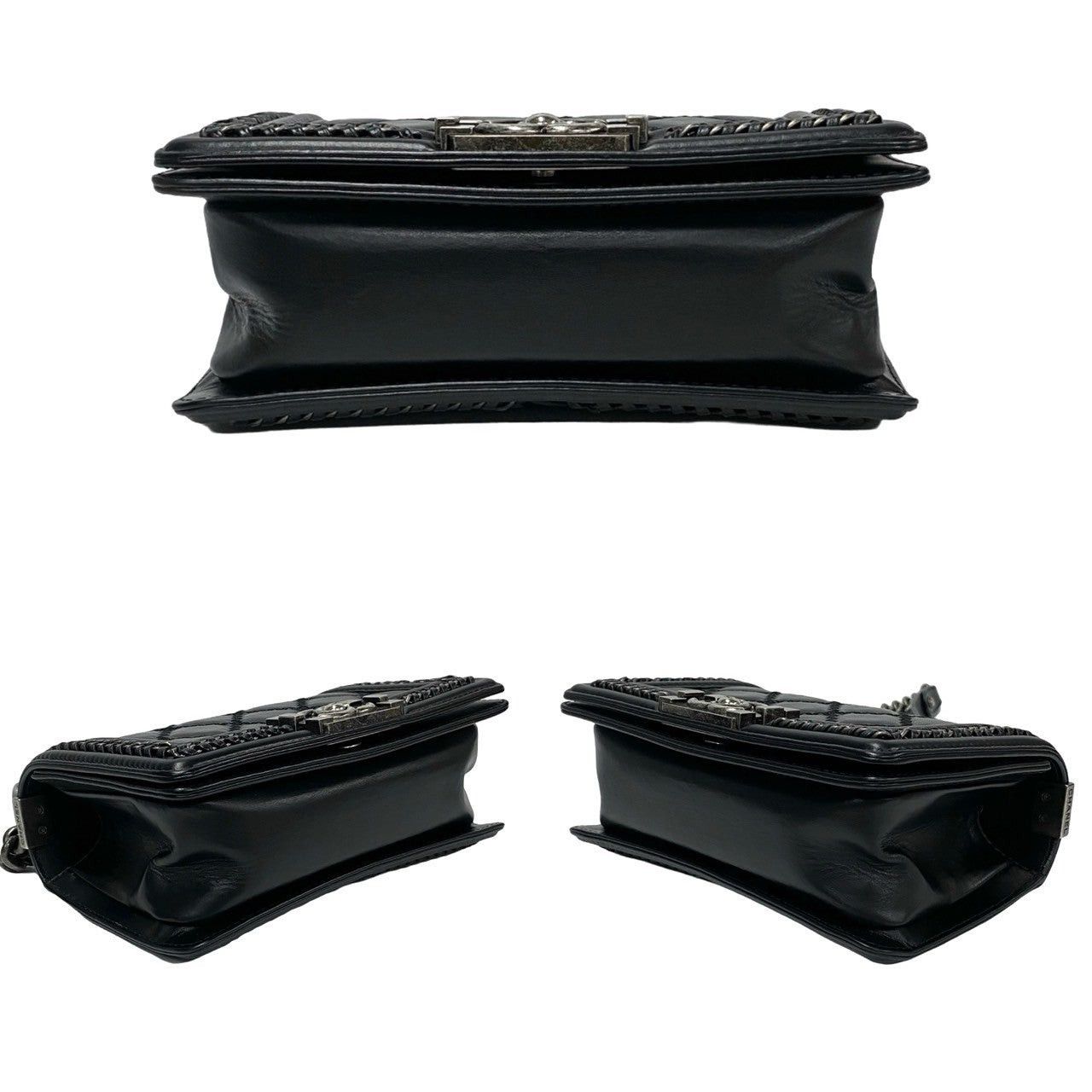 Chanel Chanel Shoulder Bag Black Leather Size ONE SIZE - 6 Thumbnail