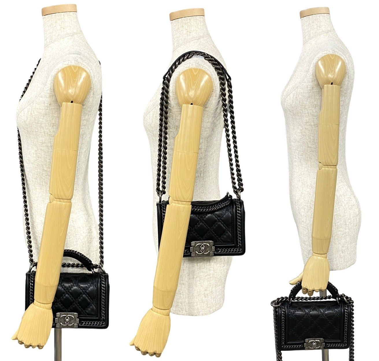 Chanel Chanel Shoulder Bag Black Leather Size ONE SIZE - 2 Thumbnail