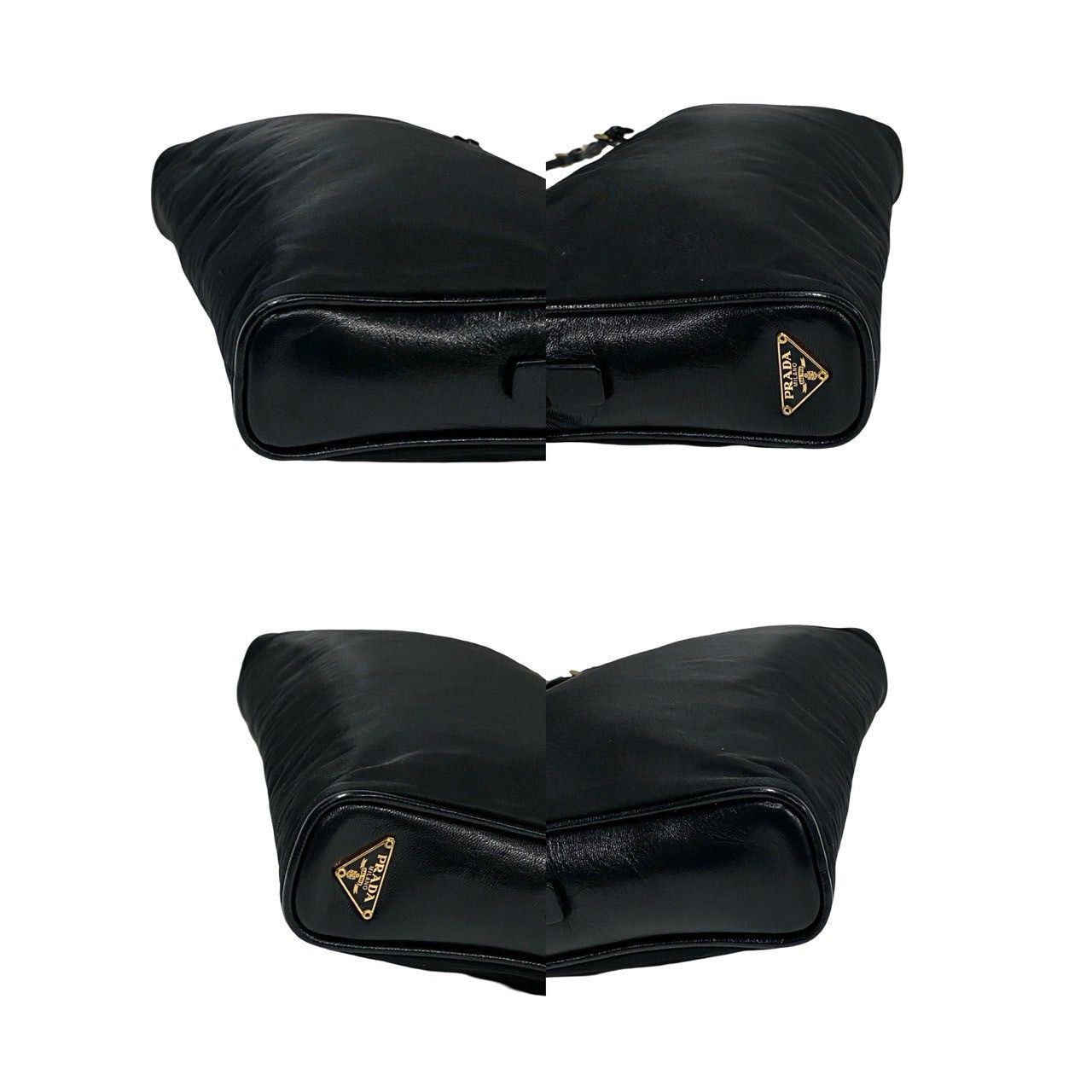 Prada Prada Handbag Black Leather Size ONE SIZE - 7 Thumbnail