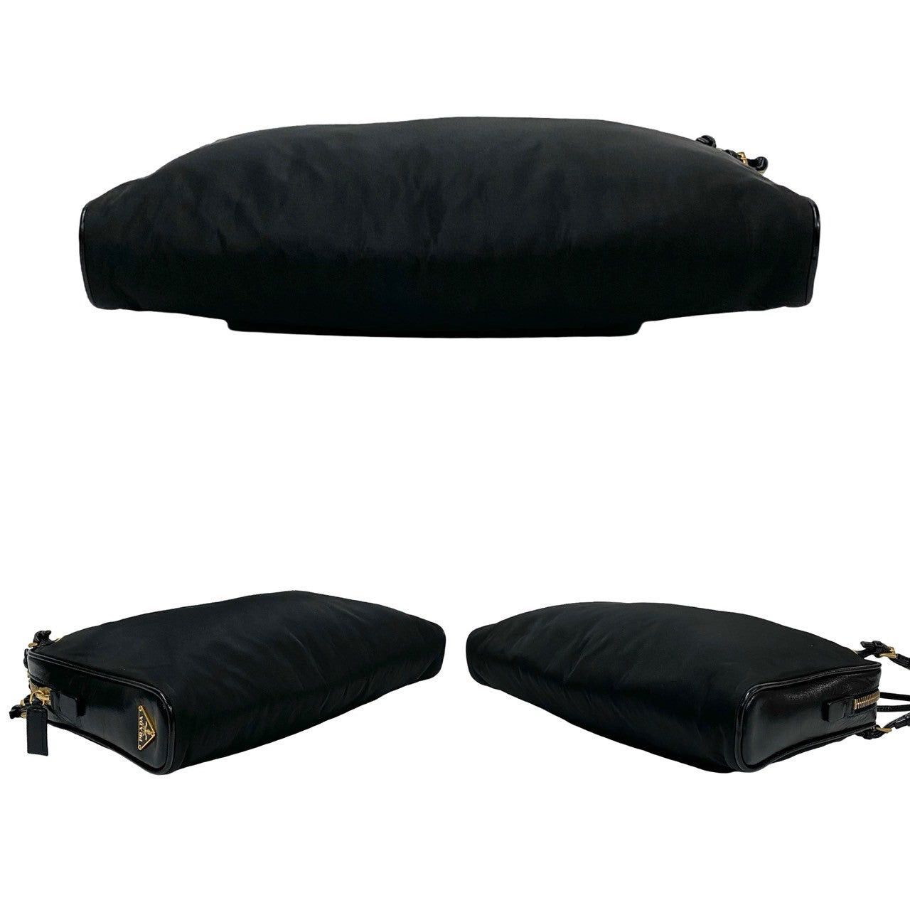 Prada Prada Handbag Black Leather Size ONE SIZE - 6 Thumbnail