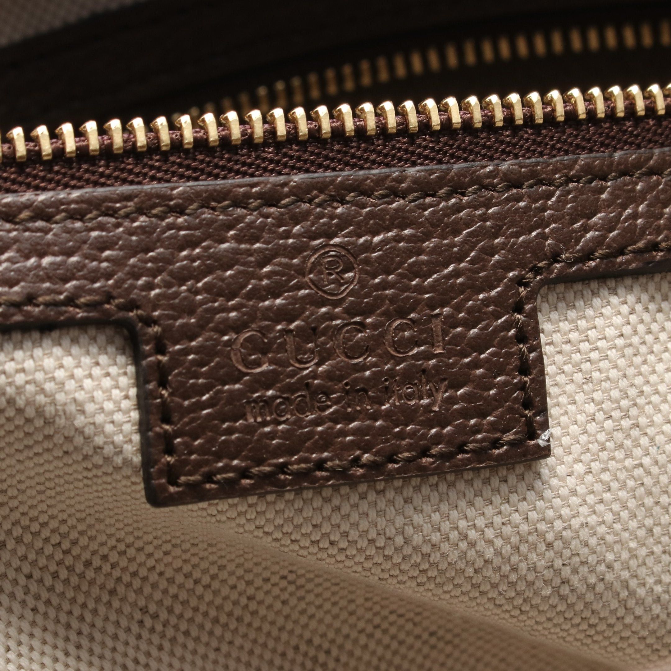 Gucci Gucci Medium Tote Jumbo Gg Sherry Line Shoulder Bag Canvas Leather Beige Dark Brown Size ONE SIZE - 4 Thumbnail