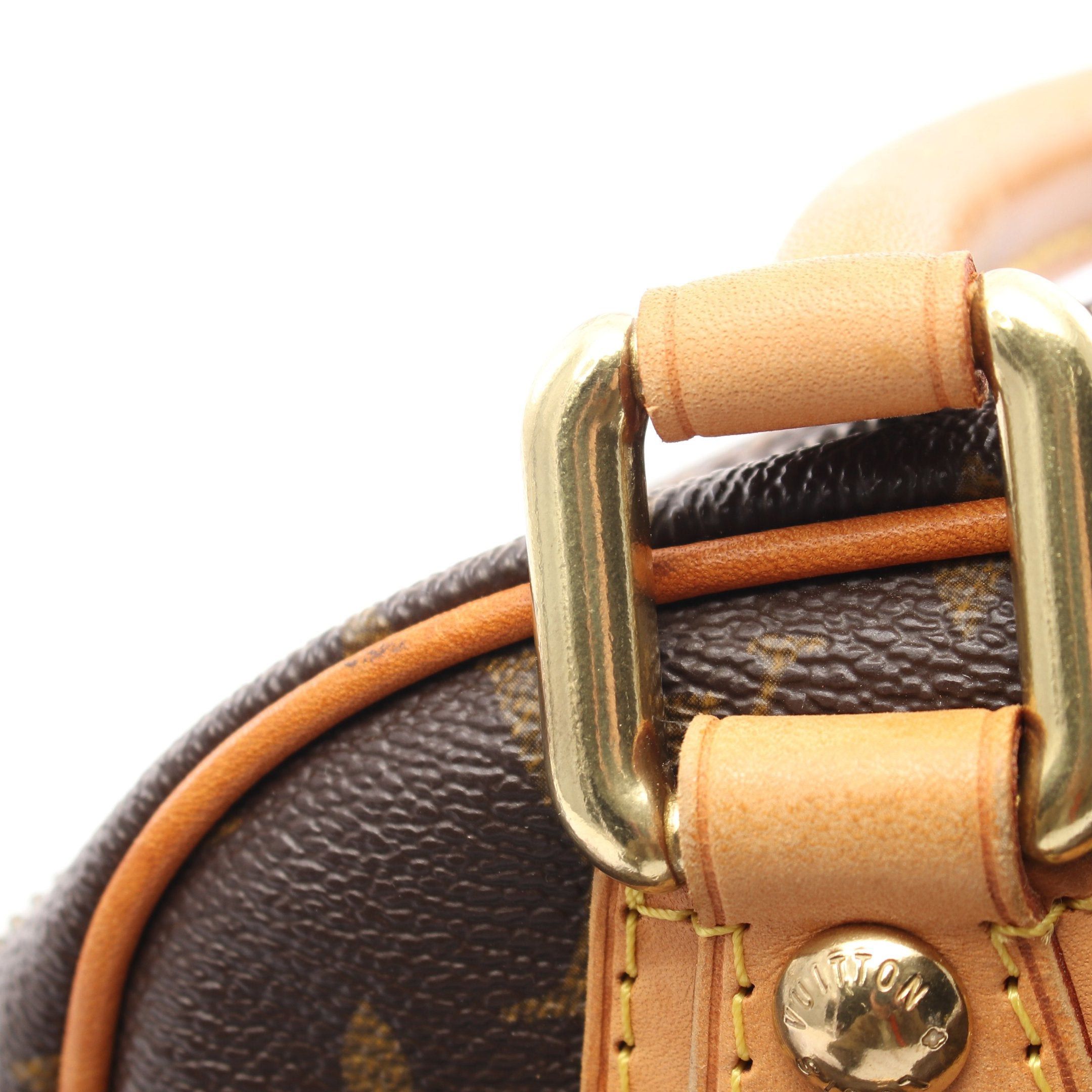 Louis Vuitton Louis Vuitton Manhattan Pm Monogram Handbag Leather Brown Size ONE SIZE - 10 Thumbnail