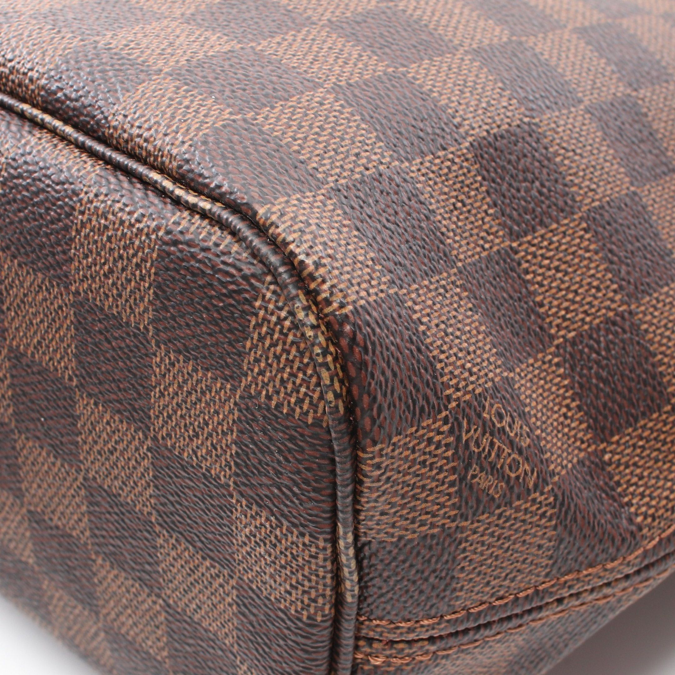 Louis Vuitton Louis Vuitton Neverfull Pm Damier Ebene Handbag Tote Bag Leather Brown Size ONE SIZE - 6 Thumbnail