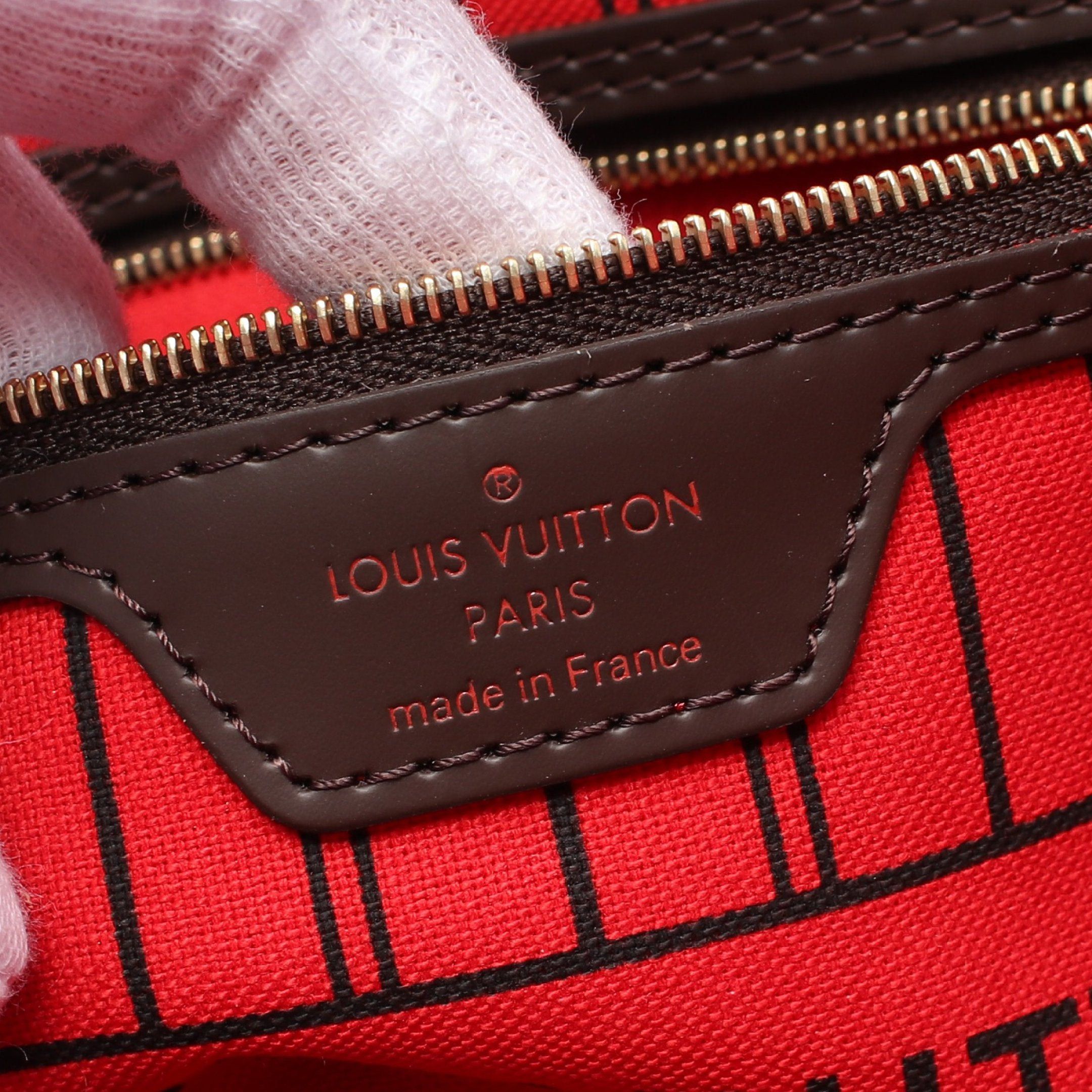 Louis Vuitton Louis Vuitton Neverfull Pm Damier Ebene Handbag Tote Bag Leather Brown Size ONE SIZE - 4 Thumbnail