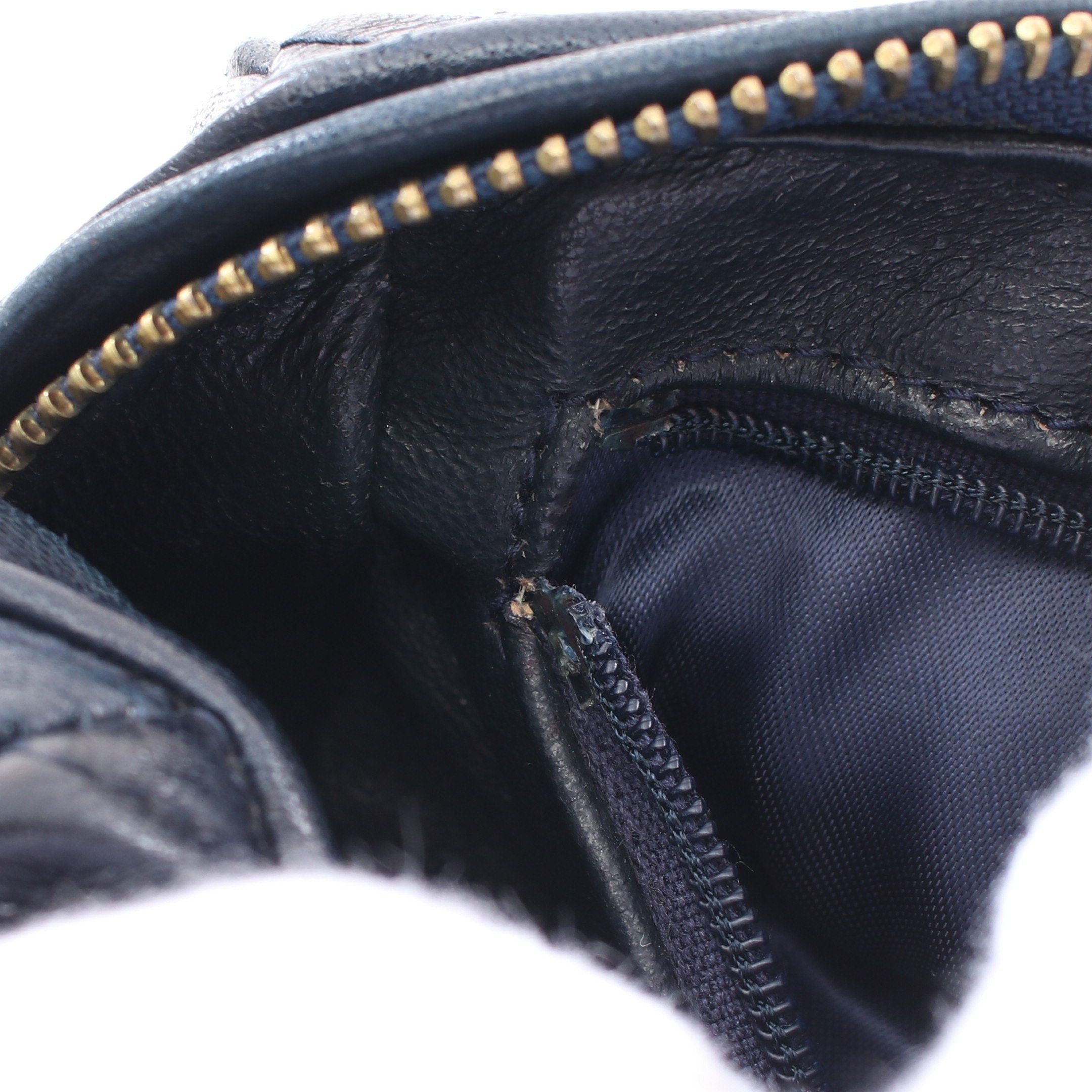 Chanel Chanel Matelasse Chain Shoulder Bag Lambskin Dark Navy Gold Hardware Fringe Size ONE SIZE - 15 Thumbnail